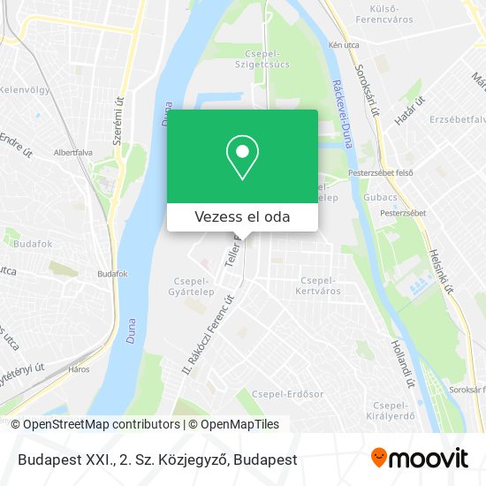 Budapest XXI., 2. Sz. Közjegyző térkép