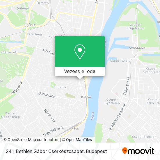 241 Bethlen Gábor Cserkészcsapat térkép