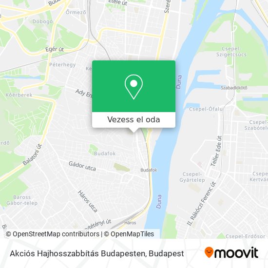 Akciós Hajhosszabbítás Budapesten térkép