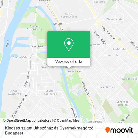 Kincses sziget Játszóház és Gyermekmegőrző térkép