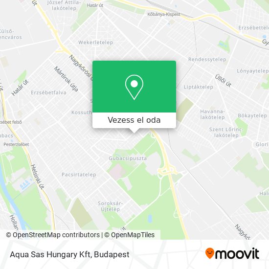Aqua Sas Hungary Kft térkép