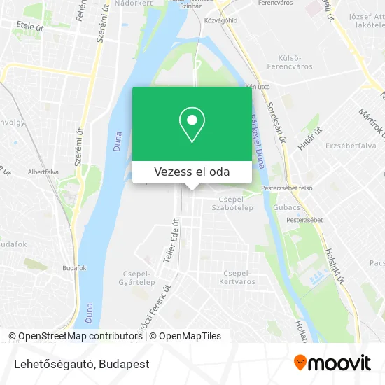 Lehetőségautó térkép