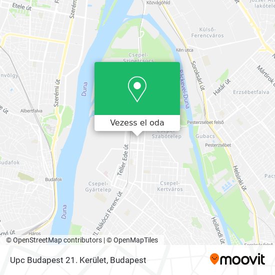 Upc Budapest 21. Kerület térkép