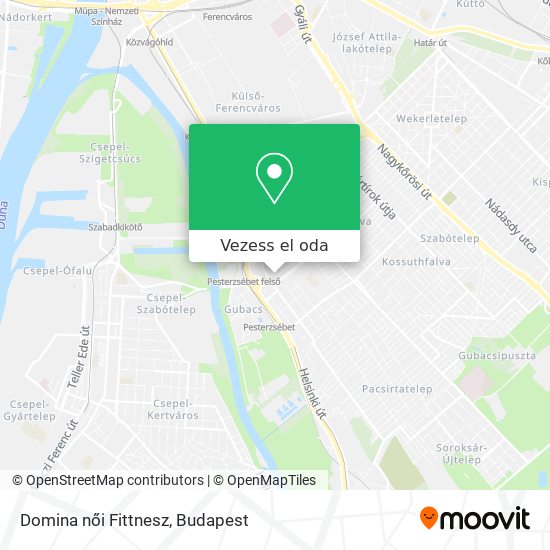 Domina női Fittnesz térkép