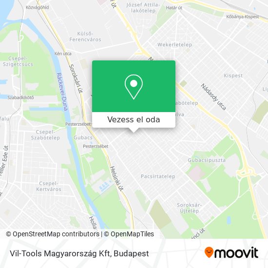 Vil-Tools Magyarország Kft térkép