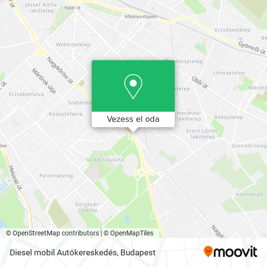 Diesel mobil Autókereskedés térkép