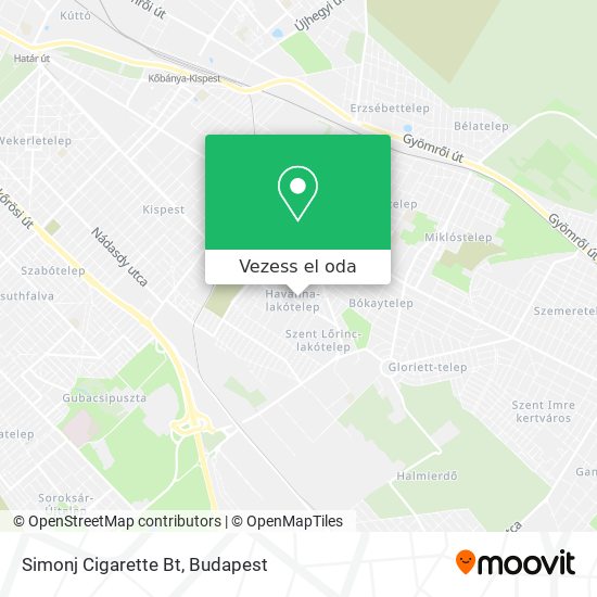 Simonj Cigarette Bt térkép