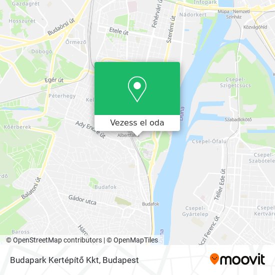Budapark Kertépítő Kkt térkép