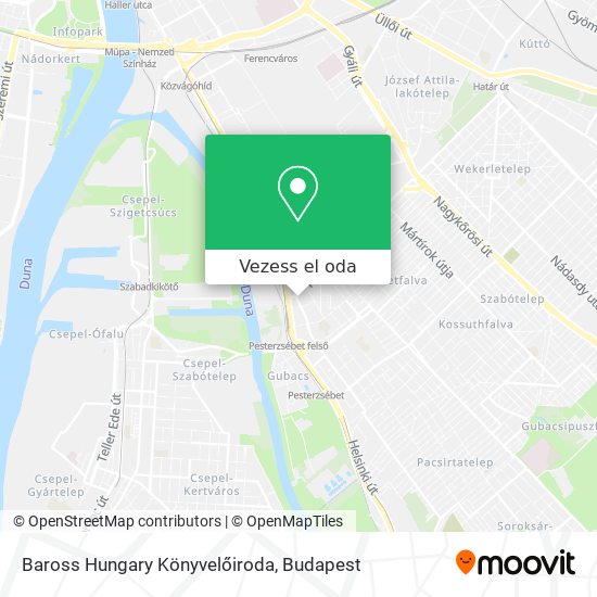 Baross Hungary Könyvelőiroda térkép
