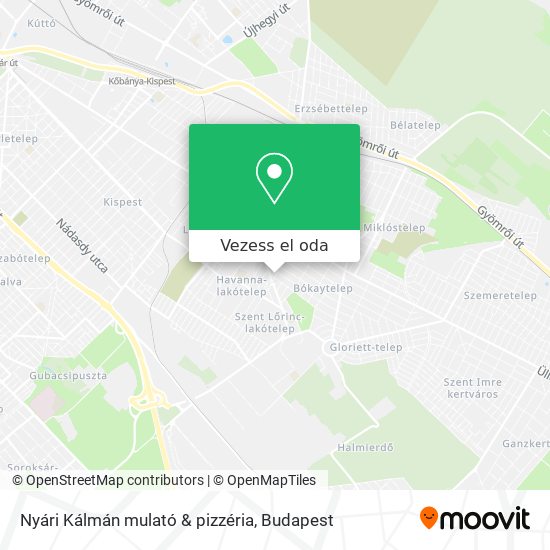 Nyári Kálmán mulató & pizzéria térkép