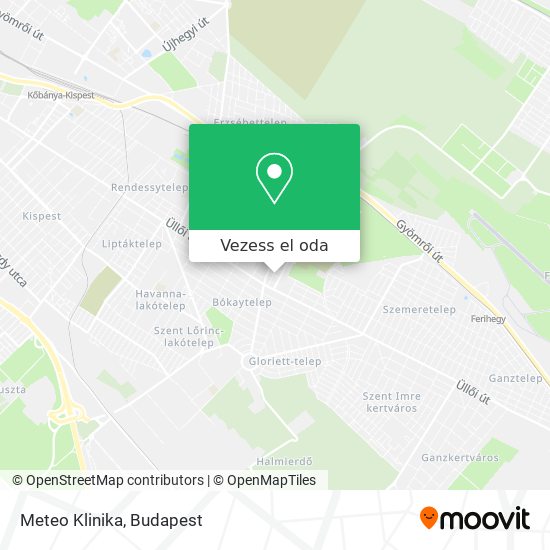 Meteo Klinika térkép