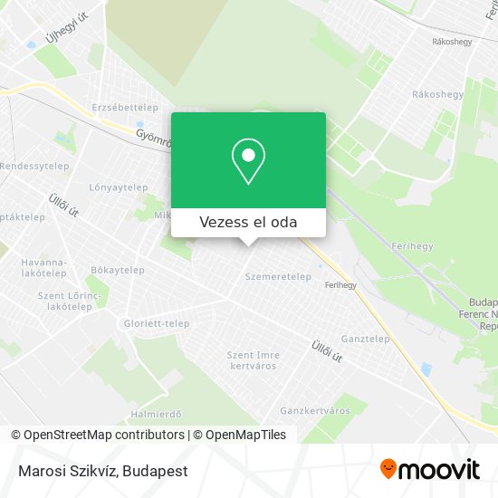 Marosi Szikvíz térkép