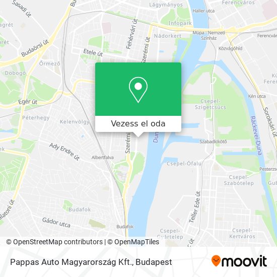 Pappas Auto Magyarország Kft. térkép