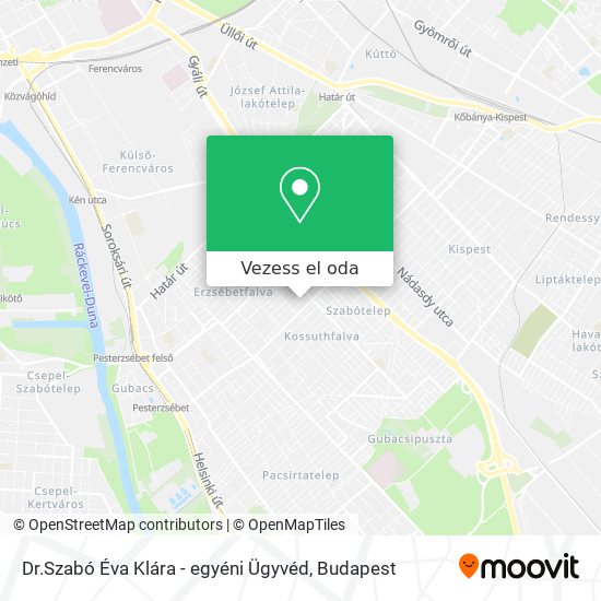 Dr.Szabó Éva Klára - egyéni Ügyvéd térkép