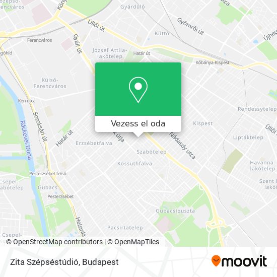 Zita Szépséstúdió térkép