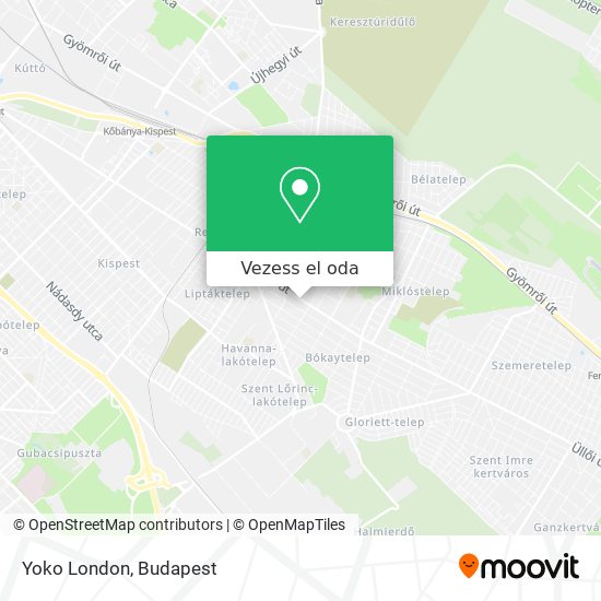 Yoko London térkép