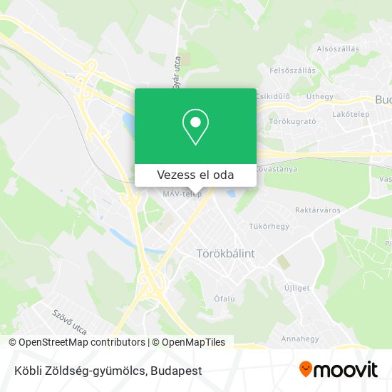 Köbli Zöldség-gyümölcs térkép