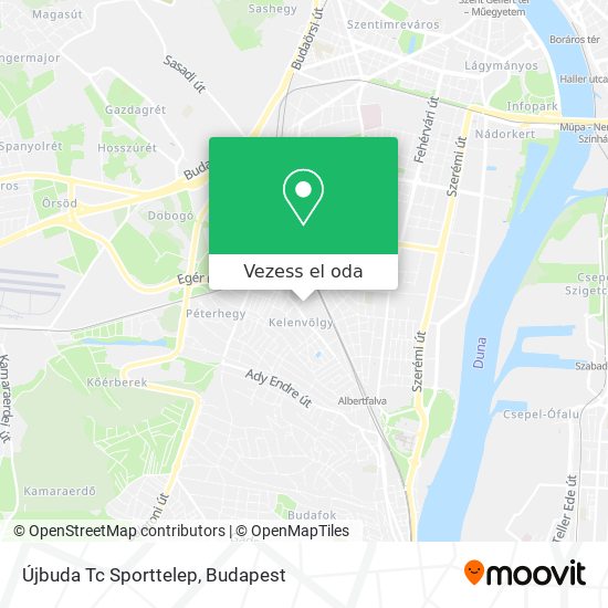 Újbuda Tc Sporttelep térkép