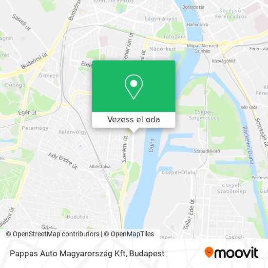 Pappas Auto Magyarország Kft térkép