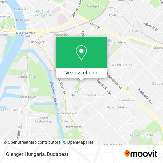 Gienger Hungaria térkép