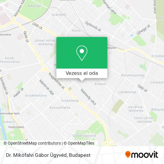 Dr. Mikófalvi Gábor Ügyvéd térkép