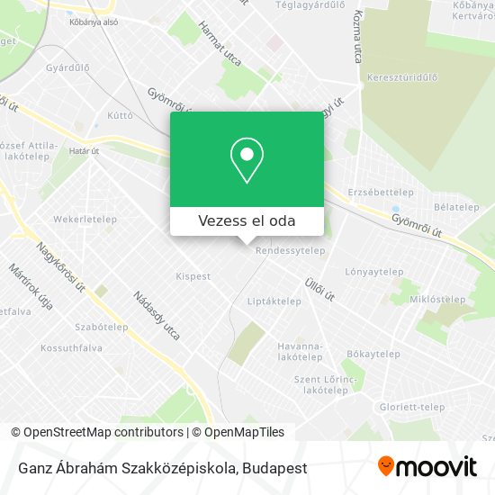 Ganz Ábrahám Szakközépiskola térkép