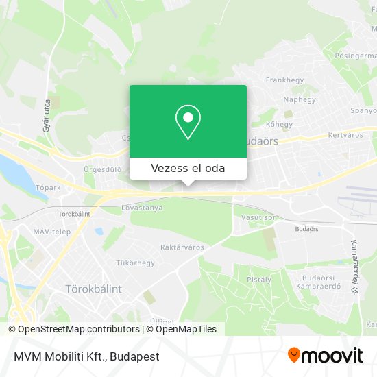 MVM Mobiliti Kft. térkép