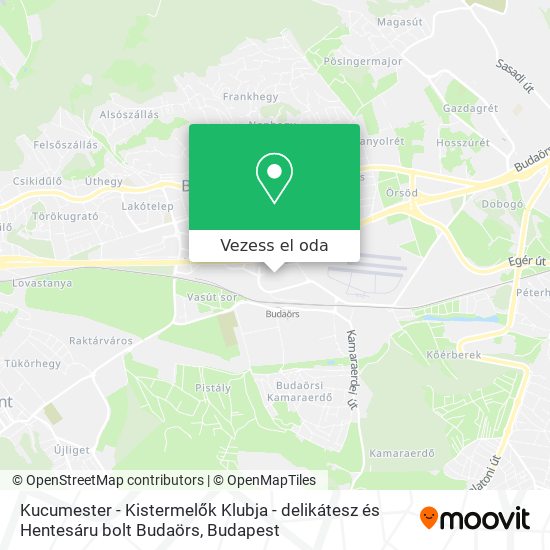 Kucumester - Kistermelők Klubja - delikátesz és Hentesáru bolt Budaörs térkép