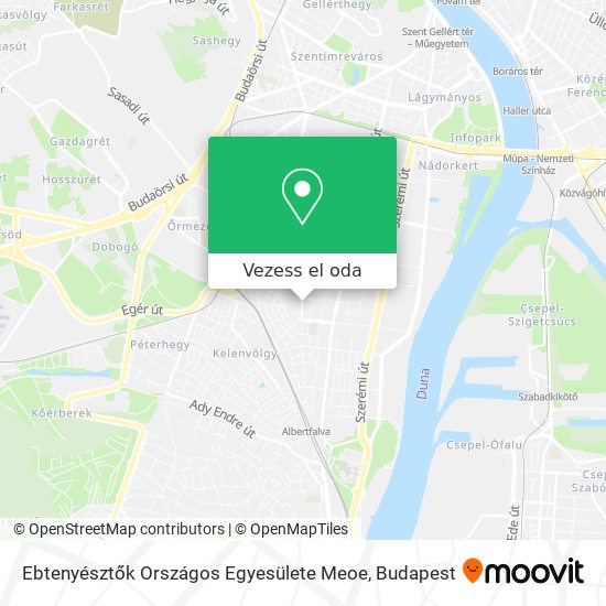 Ebtenyésztők Országos Egyesülete Meoe térkép