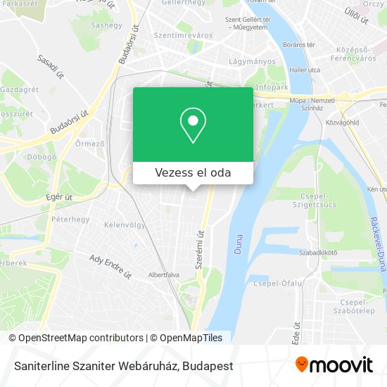 Saniterline Szaniter Webáruház térkép