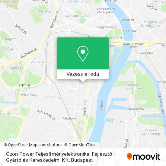 Ózon-Power Teljesítményelektronikai Fejlesztő-Gyártó és Kereskedelmi Kft térkép