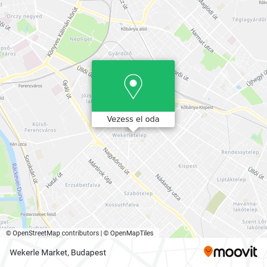 Wekerle Market térkép