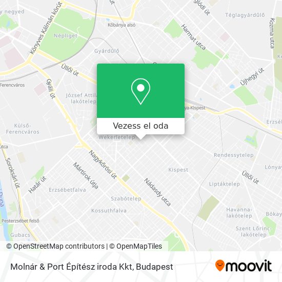 Molnár & Port Építész iroda Kkt térkép