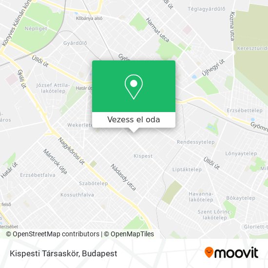 Kispesti Társaskör térkép