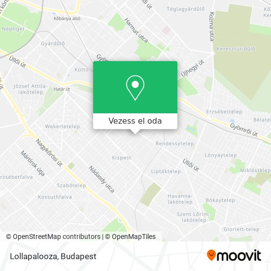 Lollapalooza térkép