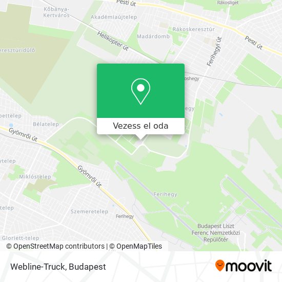 Webline-Truck térkép
