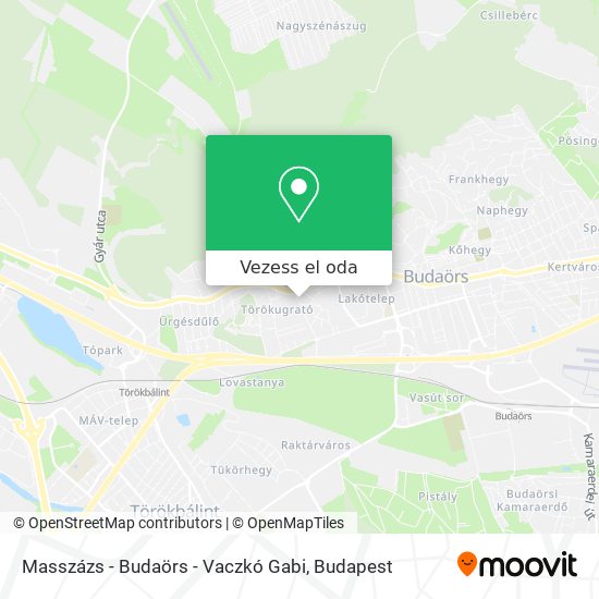 Masszázs - Budaörs - Vaczkó Gabi térkép