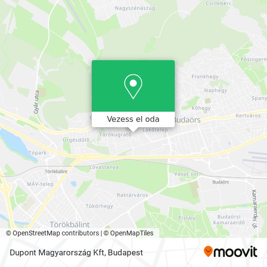 Dupont Magyarország Kft térkép