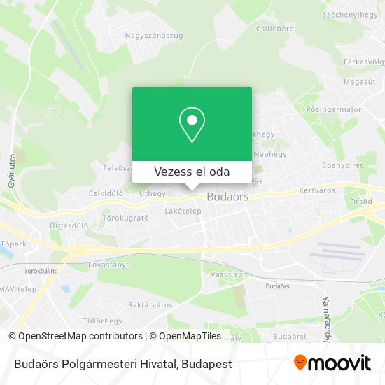 Budaörs Polgármesteri Hivatal térkép