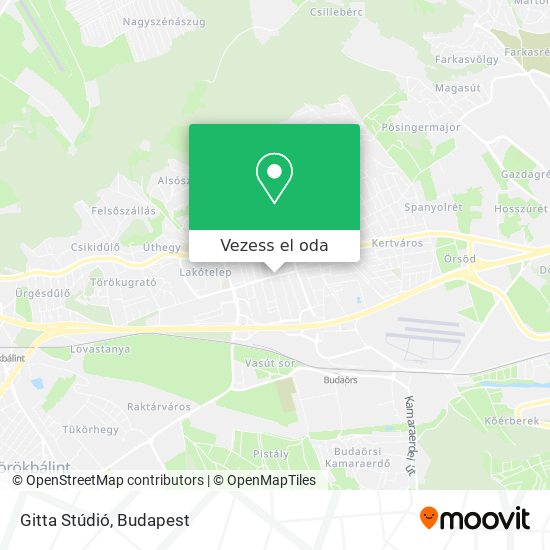 Gitta Stúdió térkép