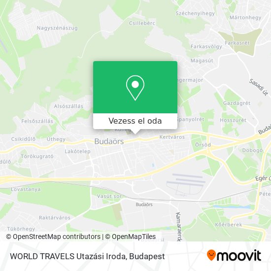 WORLD TRAVELS Utazási Iroda térkép