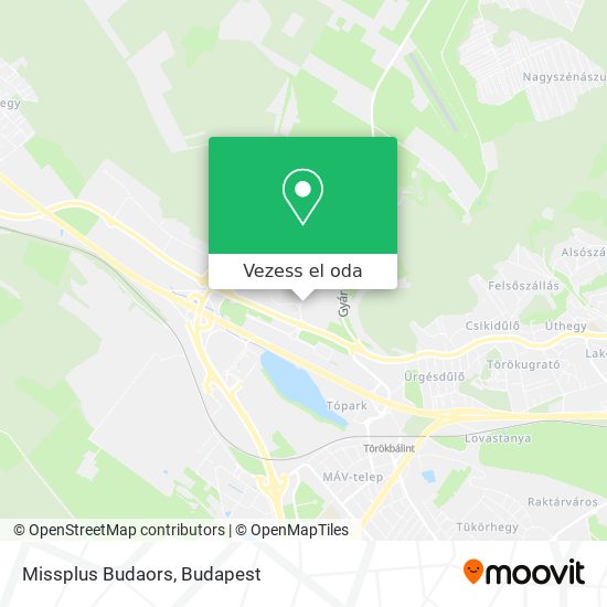 Missplus Budaors térkép