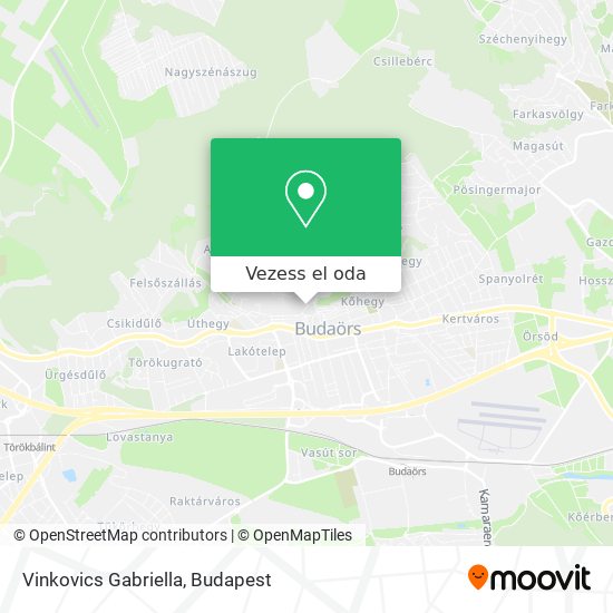 Vinkovics Gabriella térkép