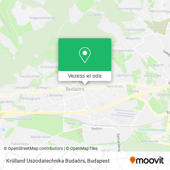 Krülland Uszodatechnika Budaörs térkép