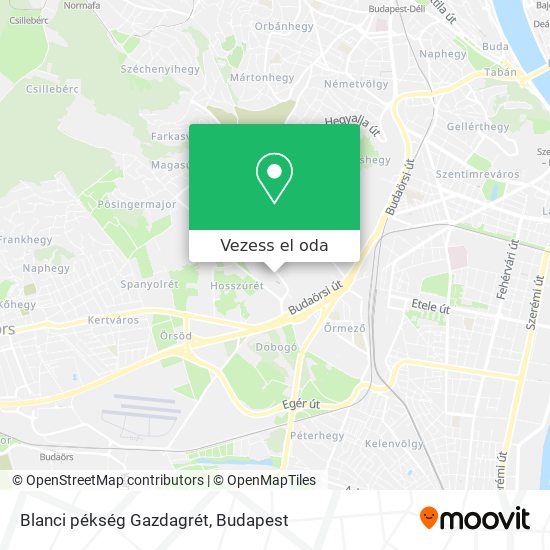 Blanci pékség Gazdagrét térkép