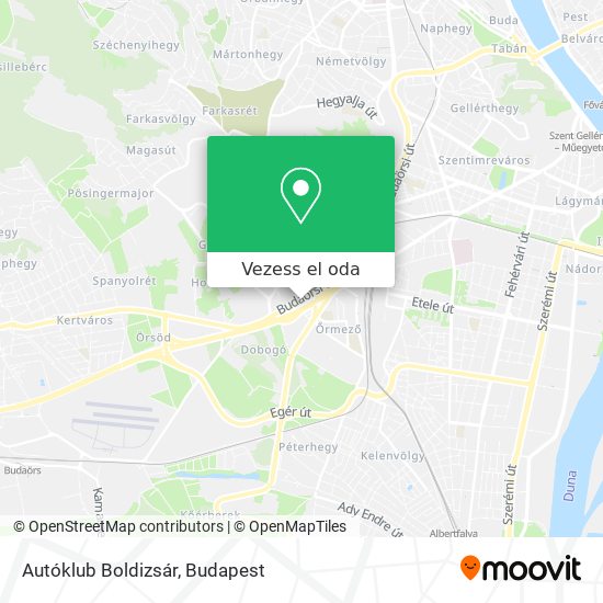 Autóklub Boldizsár térkép