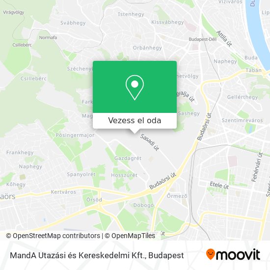 MandA Utazási és Kereskedelmi Kft. térkép