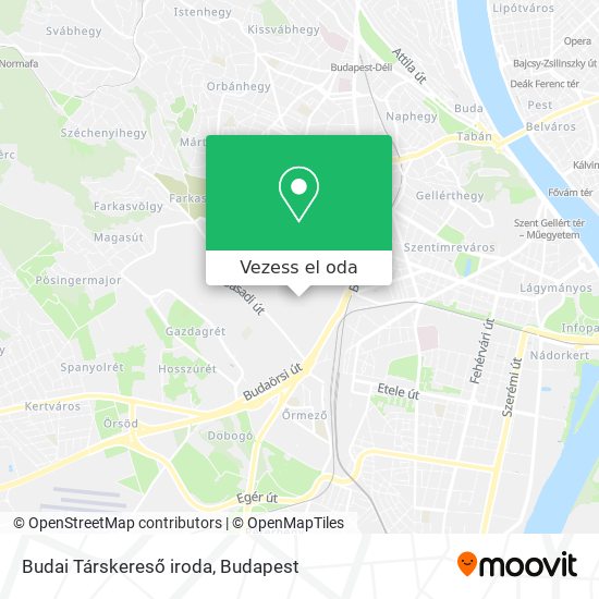 Budai Társkereső iroda térkép