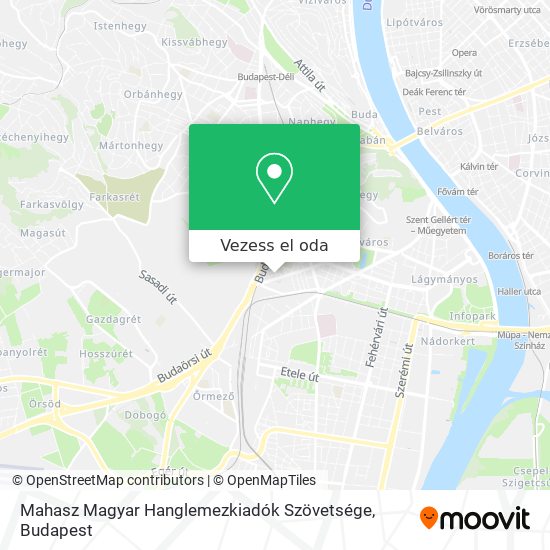 Mahasz Magyar Hanglemezkiadók Szövetsége térkép