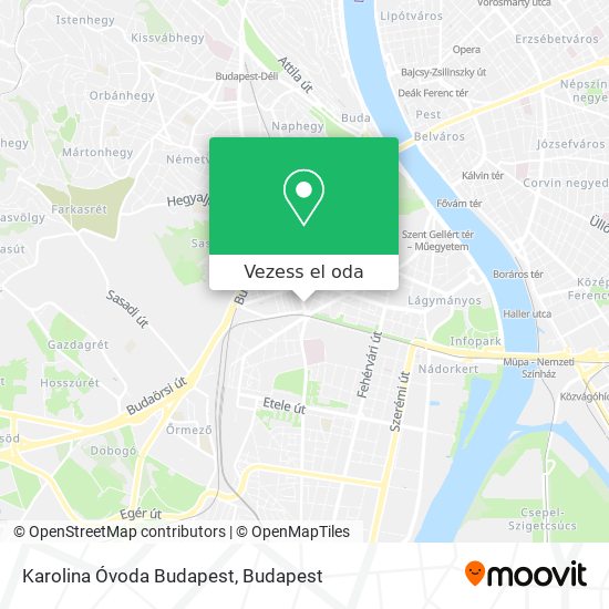 Karolina Óvoda Budapest térkép